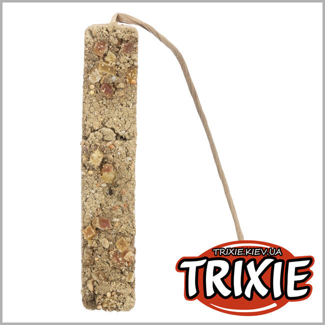 ТРИКСИ Украина - Глиняная палочка для попугаев Trixie 50551 с фруктами, 2шт/250г