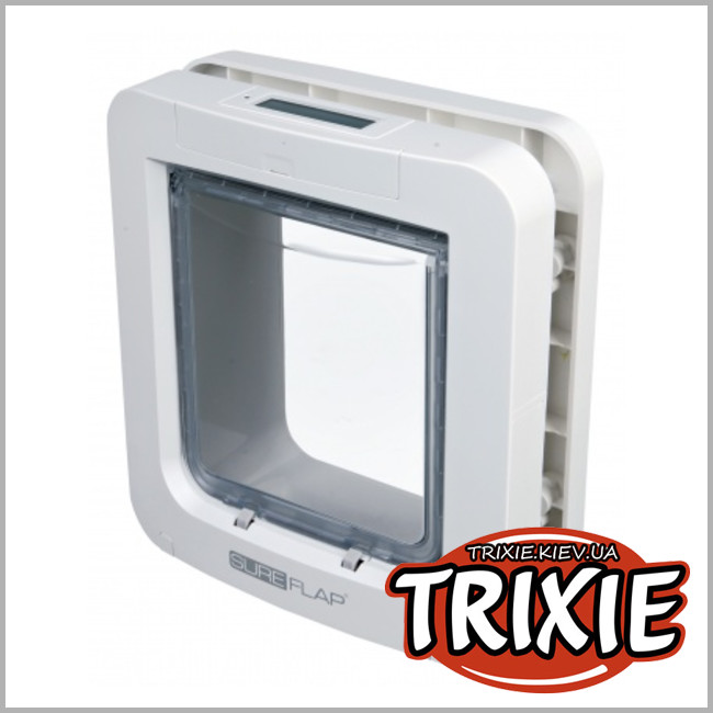 ТРИКСИ Украина - Дверца автомат Trixie SureFlap с идентификацией микрочипа ( белый 26*28cm )