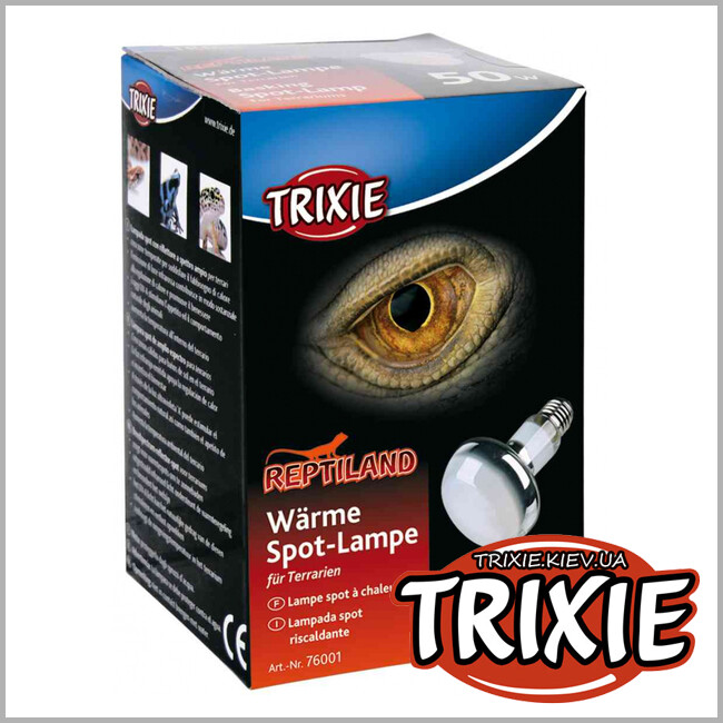 ТРИКСИ Украина - Лампа грелка рефлекторная тропическая TRIXIE Basking Spot-Lamp (50 Вт)