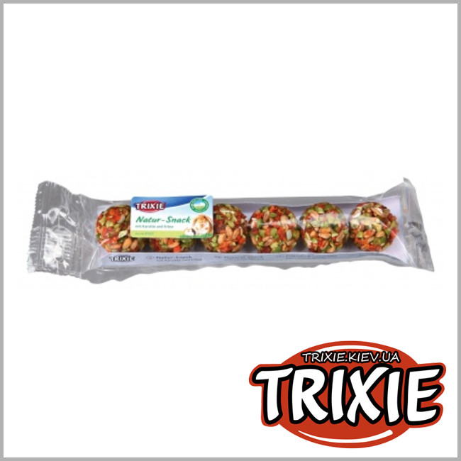 ТРИКСИ Украина - Шарики для грызунов TRIXIE (Вкус: морковь+горошек)