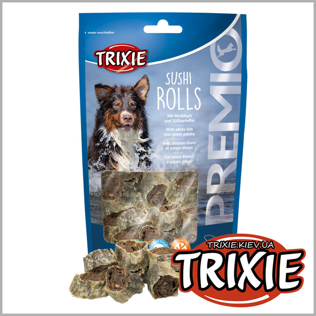 ТРИКСИ Украина - Лакомство для собак Trixie 31573 Sushi Rolls рыба 100г