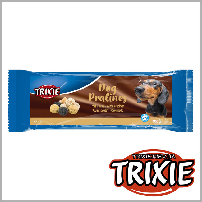 ТРИКСИ Украина - Собачьи пралине Trixie Dog Pralines ( с курицей + сорт мелкого зерна 100 g)