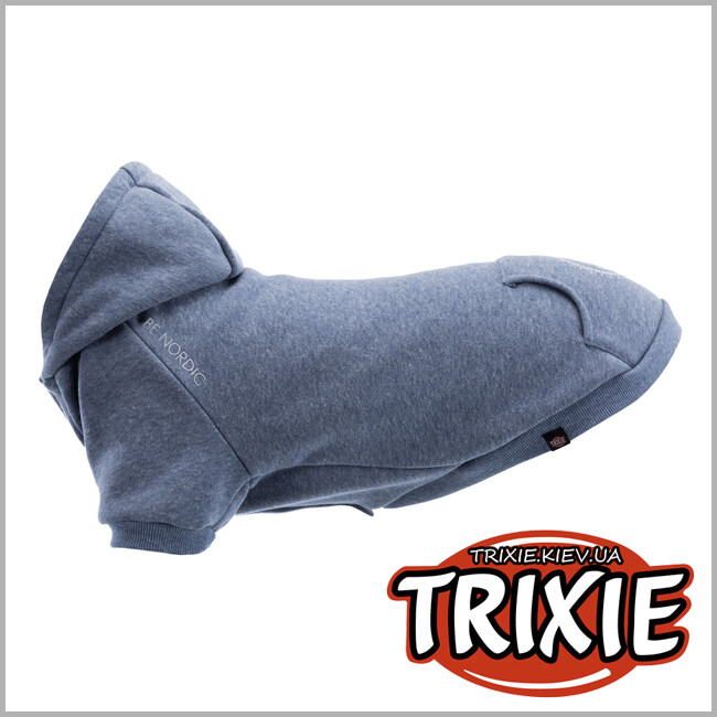 ТРИКСИ Украина - BE NORDIC худи для собак TRIXIE-Flensburg (S: 38х52х40см, синий)