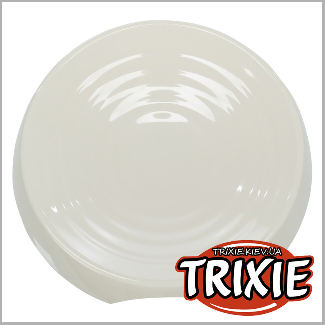 ТРИКСИ Украина - Миска д/кота TRIXIE (меламин 0.25л/17см,белый)