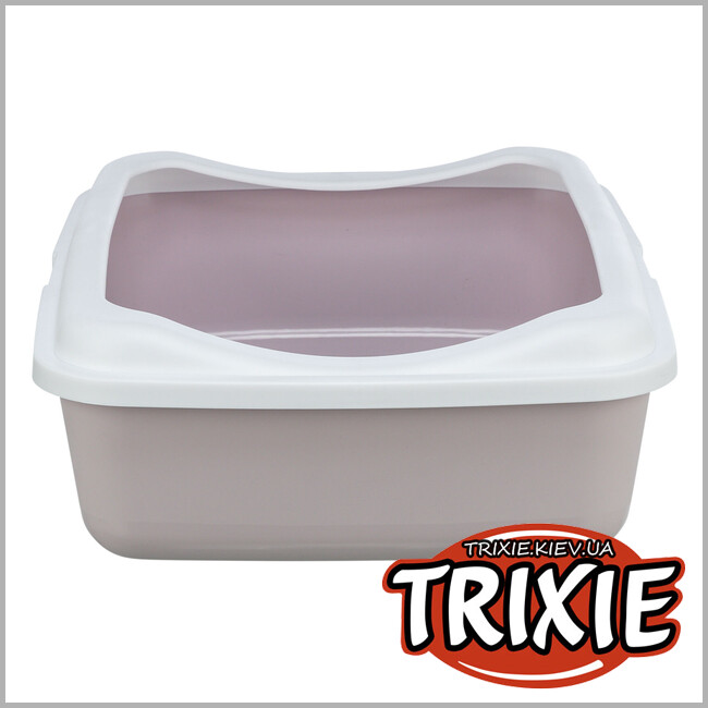 ТРИКСИ Украина - Туалет для кота Trixie 40186 "Classic", 37х15х47см, сиреневый/белый