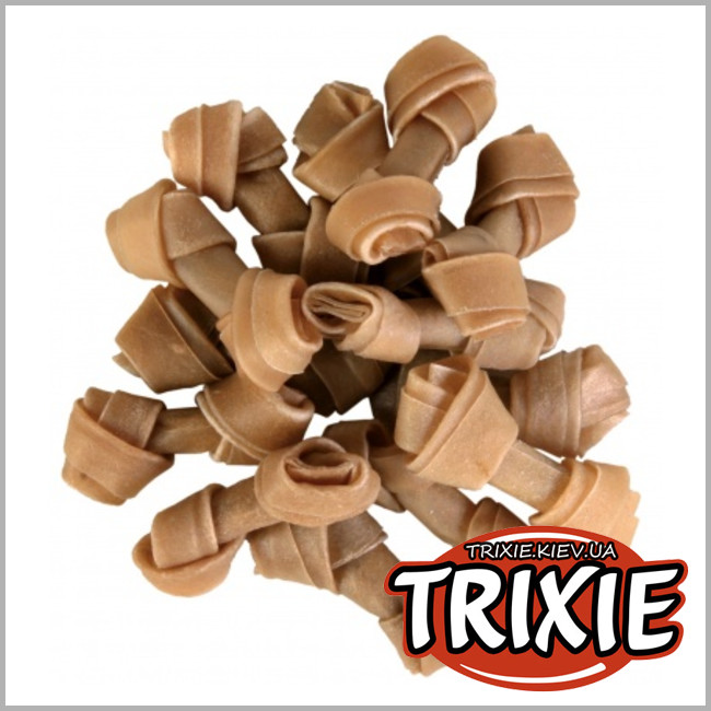 ТРИКСИ Украина - Косточки для зубов Trixie Knotted Chewing Bones (7см / 11g / 50 шт.)
