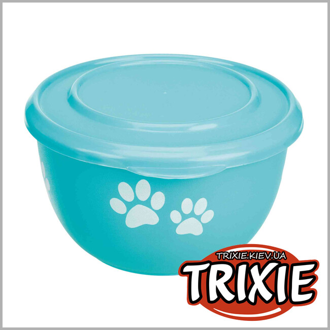 ТРИКСИ Украина - Миска с крышкой TRIXIE (металл/пластик, 0.35л/11см)