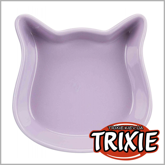 ТРИКСИ Украина - Керамическая миска в форме головы кошки (0.25L / 12cm)