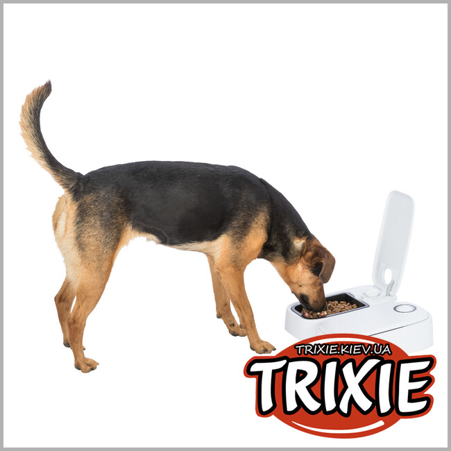 ТРИКСИ Украина - Кормушка автоматическая Trixie TX2 Automatic Food Dispenser (2*300ml / 27*7*24cm)