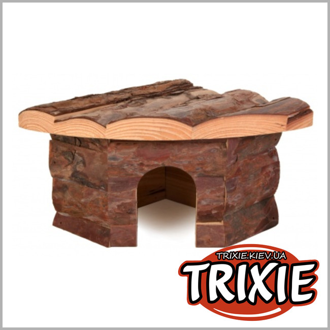 ТРИКСИ Украина - Угловой домик для грызунов TRIXIE - Jesper (Размер: 22x10,5x15см)