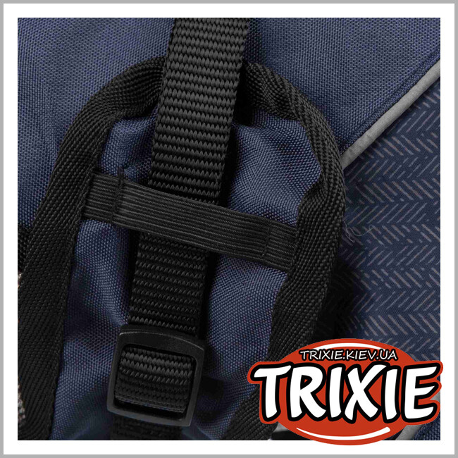 ТРИКСИ Украина - Попона TRIXIE - Duo со шлейкой ( L: 55 см, синяя)