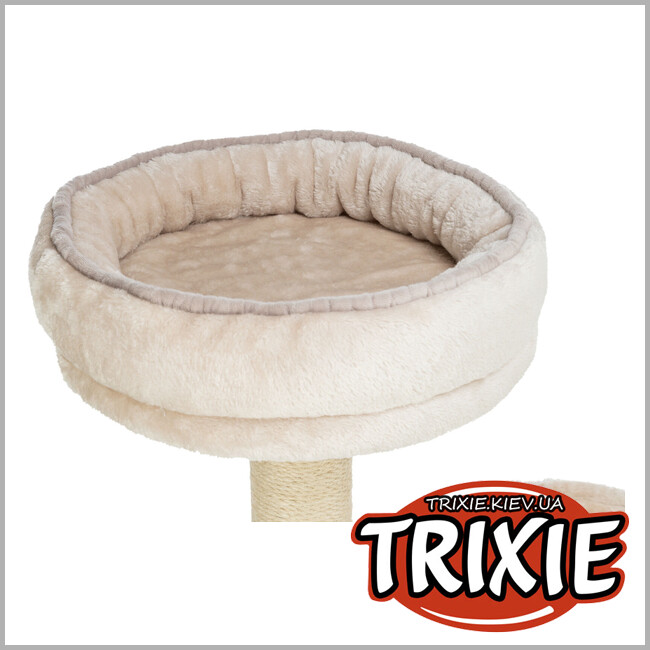 ТРИКСИ Украина - Домик-драпак для кошек Trixie "Alessia", 114см, светло-серый/песок