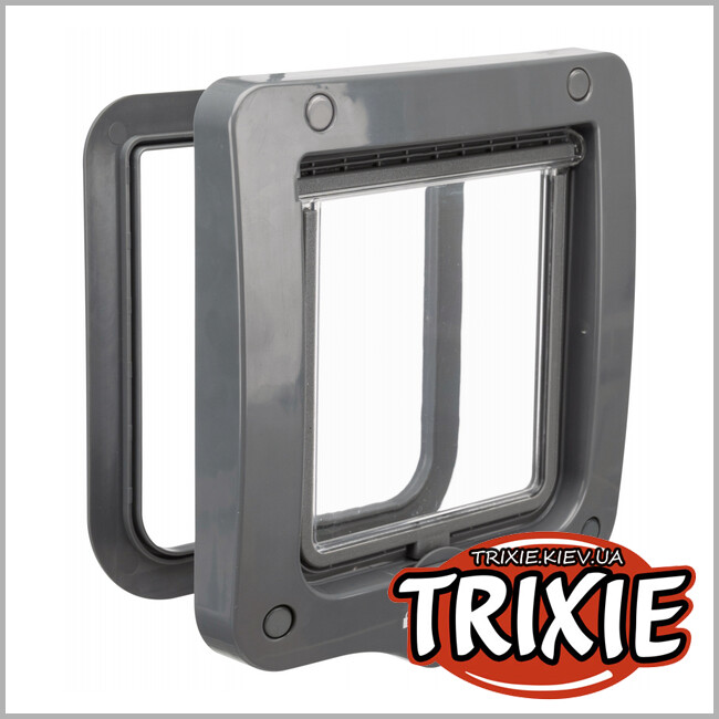 ТРИКСИ Украина - Дверца для кота TRIXIE (2 позиции, 20х22 см, серый)