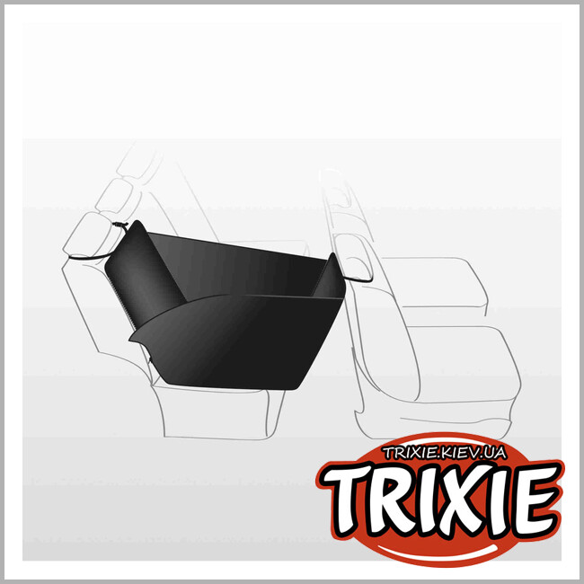 ТРИКСИ Украина - Покривало Trixie 13231 на автокресло с бічними панелями для ткани ,0,5х1,45м,чорний/бежевый