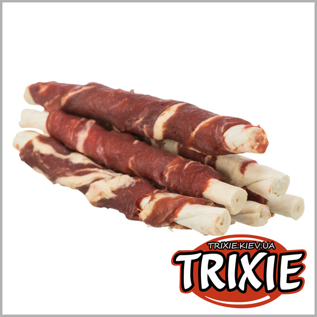 ТРИКСИ Украина - Лакомство для собак Trixie 31225 Denta Fun Marbled Beef говядина и рыба 6шт х 70г
