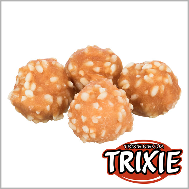 ТРИКСИ Украина - Лакомство для собак Trixie 31701 Rice Chicken Balls рис/курица 80г