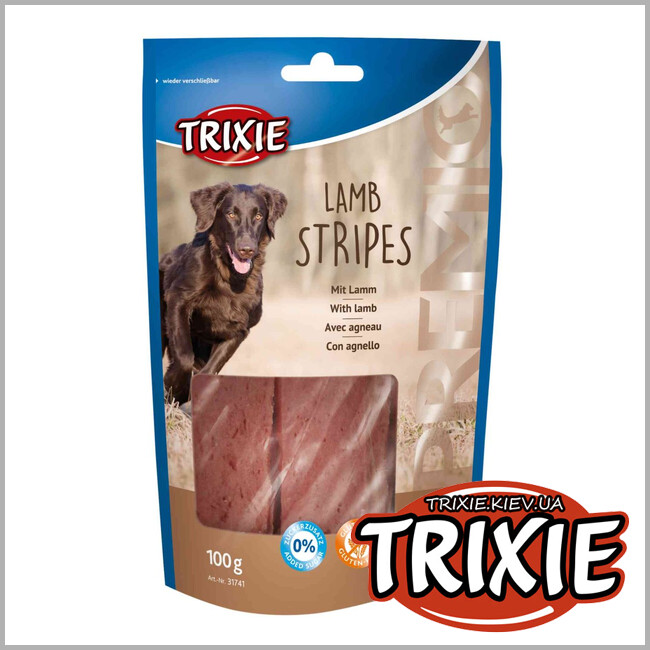 ТРИКСИ Украина - Лакомство для собак Trixie 31741 Lamb Stripes ягненок 100г