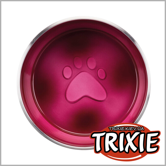 ТРИКСИ Украина - Миска из нержавеющей стали TRIXIE (1.3л/20см, цвета разные)