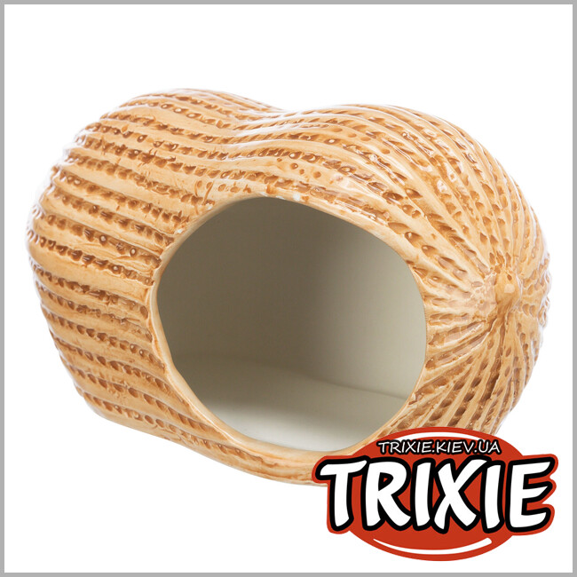 ТРИКСИ Украина - Домик-арахис Trixie 61369 (керамика), для хомяков и мышей, 17х8х8см