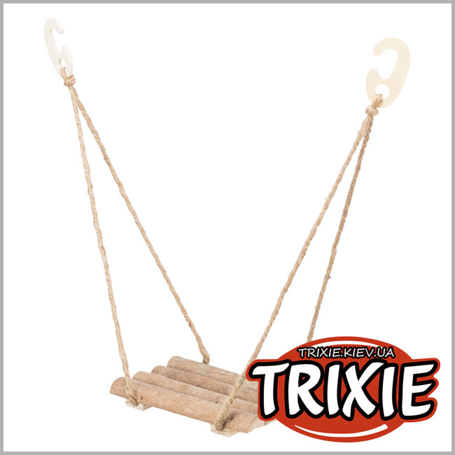 ТРИКСИ Украина - Качели Trixie 51697 для птиц (сосна), 19.5х19.5х27см