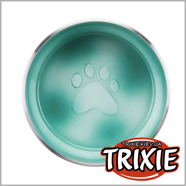 ТРИКСИ Украина - Миска из нержавеющей стали TRIXIE (1.3л/20см, цвета разные)