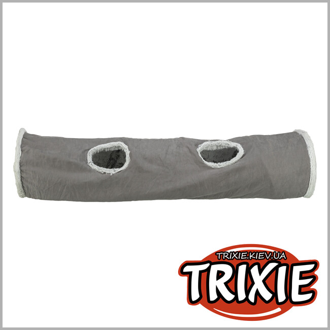 ТРИКСИ Украина - Игровой туннель Trixie 43044 "Harvey" (плюш), 27х116 см, серый