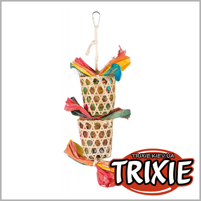 ТРИКСИ Украина - Игрушка на веревке TRIXIE для гнездования (35 см)
