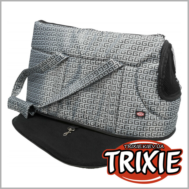 ТРИКСИ Украина - Сумка переноска Trixie Riva Carrier (жаккард 26*30*45см серебро)
