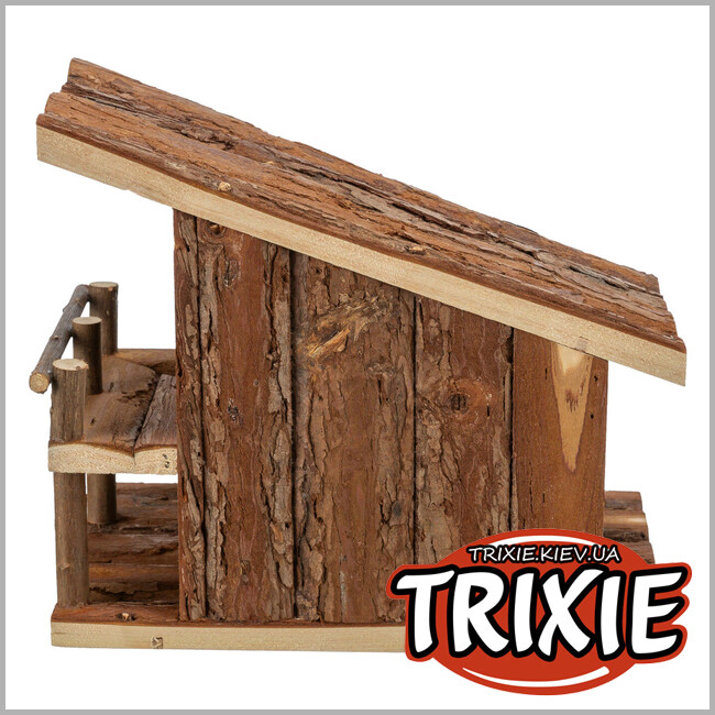 ТРИКСИ Украина - Домик для хомяка Trixie 61776 "Jule" (кора), 25х21х18см