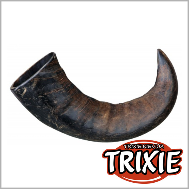 ТРИКСИ Украина - Рог буйвола жевательный для собак с аллергией Trixie Buffalo Chewing Horn (Размер: большой)
