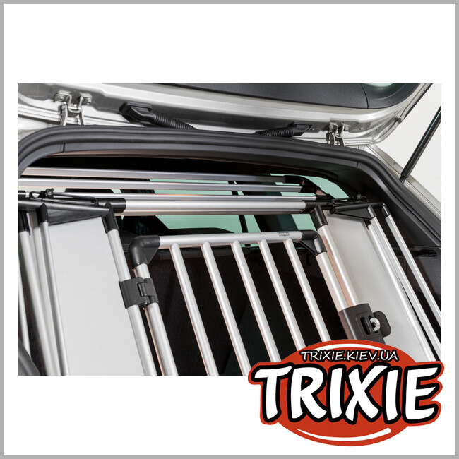 ТРИКСИ Украина - Дополнение к решетке TRIXIE в авто#13201 (92х27х4см, серебо/черный)