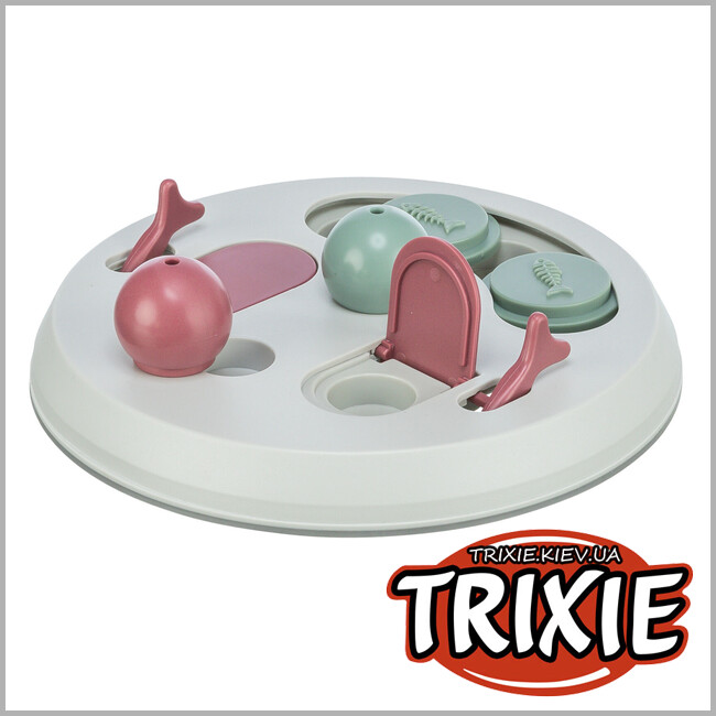 ТРИКСИ Украина - Игрушка Trixie 45892 Флип Борд для кошек интерактивная 23 см светло-серая вишневая розовая