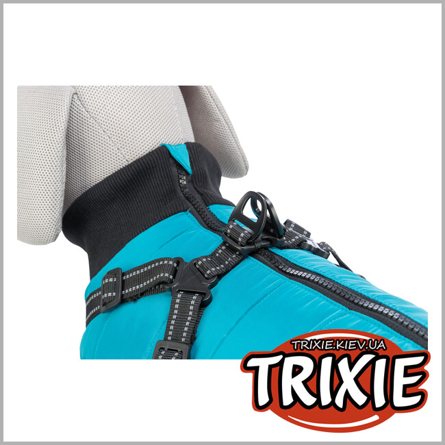 ТРИКСИ Украина - Попона для собак Trixie 680352 "Pontis" со бретелькой, XS: 30см, аква