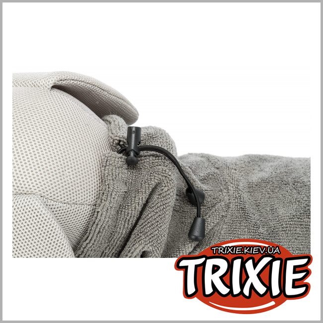 ТРИКСИ Украина - Халат-попона для собак махровый TRIXIE (XS: 30см, серый)