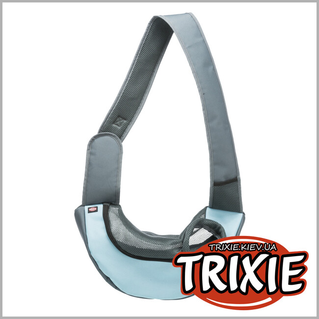 ТРИКСИ Украина - Сумка-переноска на плечо TRIXIE Sling Front Bag (50*25*18cм,светло-серый/голубой)