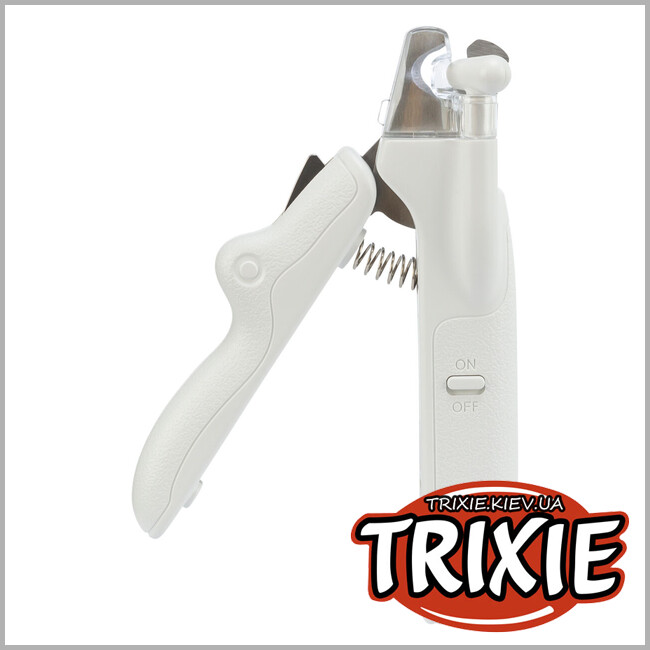 ТРИКСИ Украина - Кусачки для когтей со светодиодом Trixie 23800 (пластик/нержав.сталь),15см