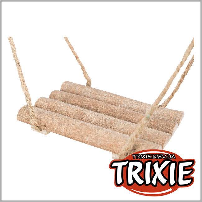 ТРИКСИ Украина - Качели Trixie 51697 для птиц (сосна), 19.5х19.5х27см