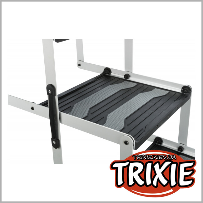 ТРИКСИ Украина - Лесница TRIXIE д/животных (4 ступени,алюминий/пластик/резина)