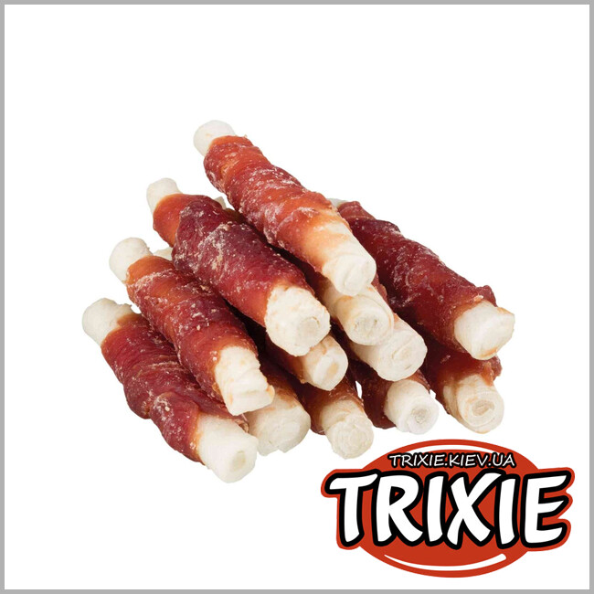 ТРИКСИ Украина - Лакомство для собак Trixie 31347 DENTA fun для чистки зубов утка 6см/120г