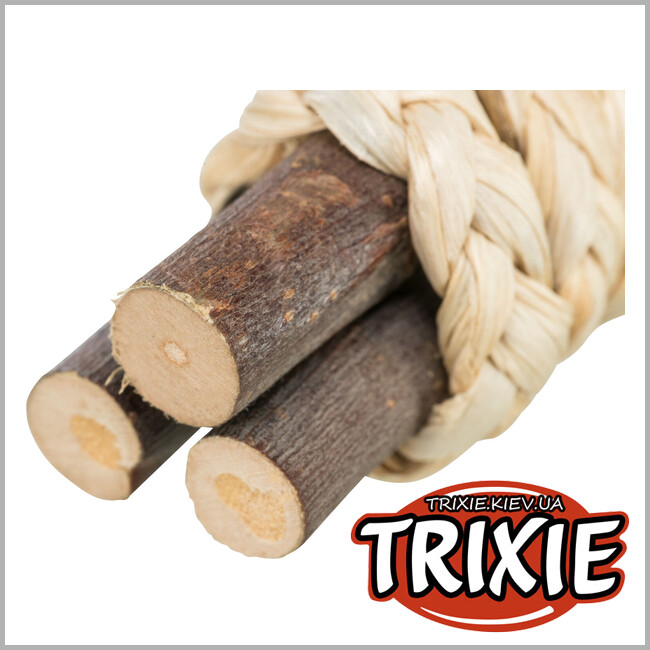 ТРИКСИ Украина - Деревянные палочки с соломой TRIXIE (15х3см)