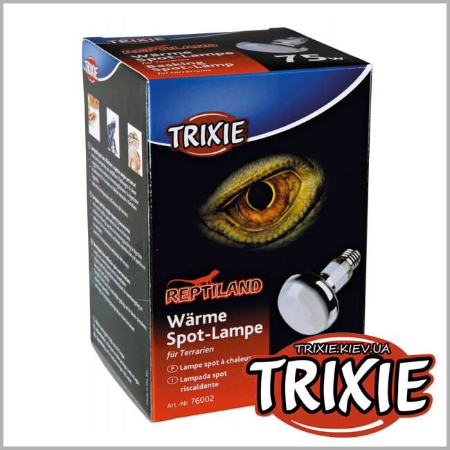ТРИКСИ Украина - Лампа грелка рефлекторная тропическая TRIXIE Basking Spot-Lamp (75 Вт)