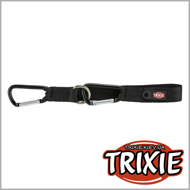 ТРИКСИ Украина - Универсальный авто/ремень-петля безопасности Trixie 12774 для собак, XS-S: 30см/25мм, черный