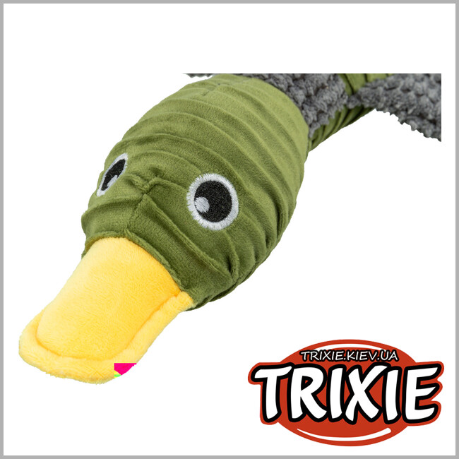 ТРИКСИ Украина - Игрушка "Утка" для животных Trixie 36097 (переработанный плюш), 40см