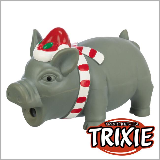 ТРИКСИ Украина - Рождественский поросенок Trixie 92598 , латекс, 16см