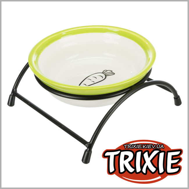 ТРИКСИ Украина - Керамическая миска с держателем Trixie ( 0,3 л/ø 13 см )