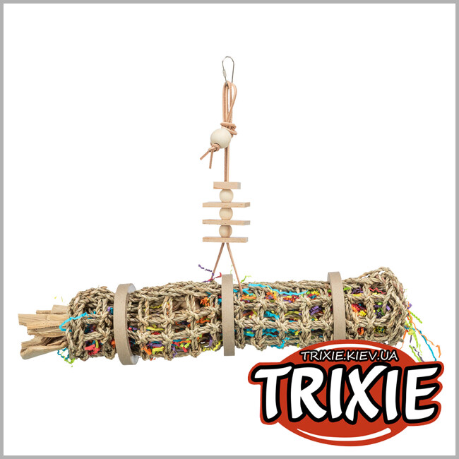 ТРИКСИ Украина - Игрушка Trixie 58722 для попугаев из водорослей, 55см
