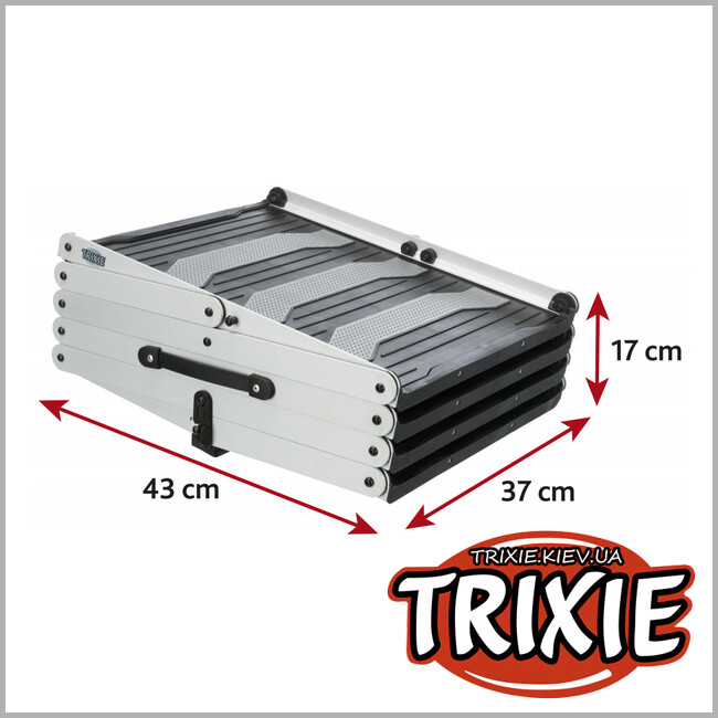 ТРИКСИ Украина - Лесница TRIXIE д/животных (4 ступени,алюминий/пластик/резина)