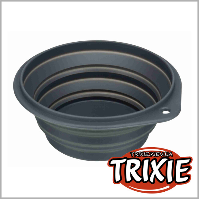 ТРИКСИ Украина - Миска дорожная для собак TRIXIE (Размер: 0,5л/14см)