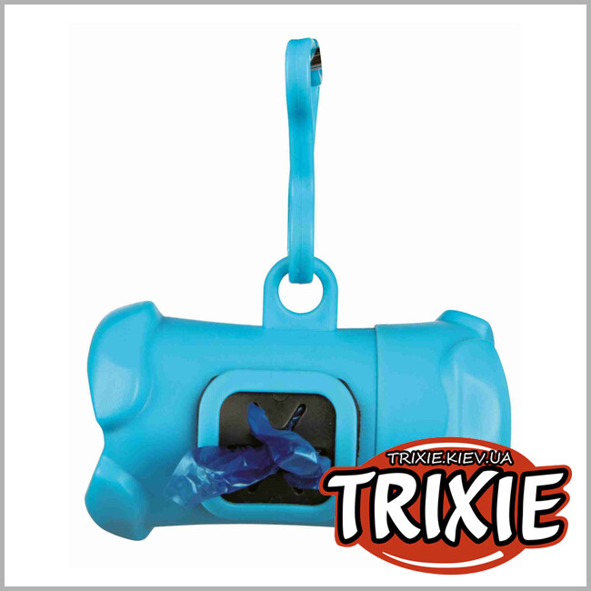 ТРІКСІ Україна - Контейнер та пакети з ручками Trixie Dog Dirt Bag (+ пакети 15шт М)