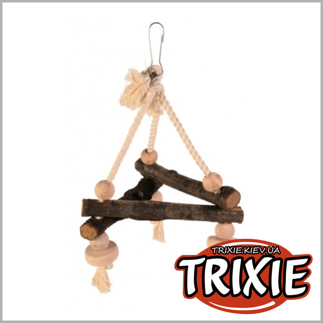 ТРИКСИ Украина - Качели для птиц TRIXIE -Natural Living (Размер: 16,5х16,5х16,5см)